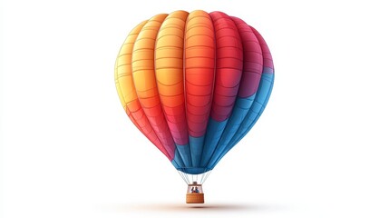 A hot air balloon colorful cartoon style high reso  797 balloon, air, hot, sky, fly, hot air balloon, basket, travel, flying, transportation, illustration, vector, adventure, ballon, flight, fun, colo