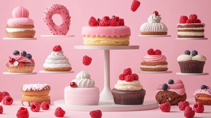 Pink Cake Stand.