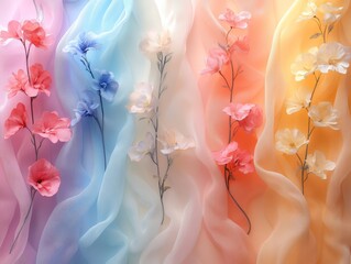 Create a soft pastel gradient background that tran  437 smoke, flower, pink, design, illustration, light, pattern, color, purple, art, vector, nature, wave, water, curve, blue, texture, card, rose, fl