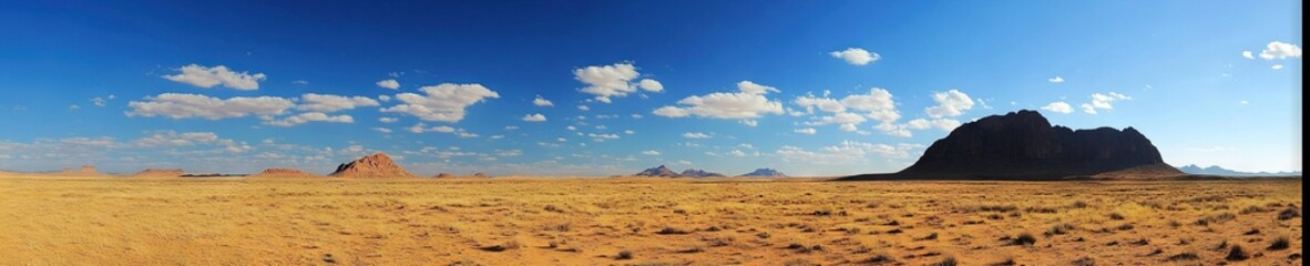 Fototapeta premium desert landscape with blue sky
