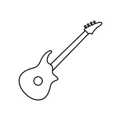 Guitar icon vector. acoustic illustration sign. audio symbol.