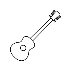 Guitar icon vector. acoustic illustration sign. audio symbol.