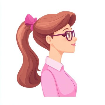 Descripcin  Chica de pelo largo con una camisa estilizada, resalta su belleza y carisma con un logo nico. Ideal para moda.