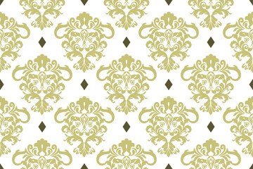 floral Damask Seamless Pattern ethnic Classical luxury royal Vintage, paisley elements ornament victorian seamless texture for wallpapers, textile for wallpapers