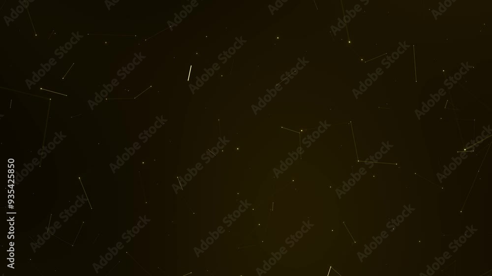 Aufkleber Brown gold abstract sparkle geometric connection background