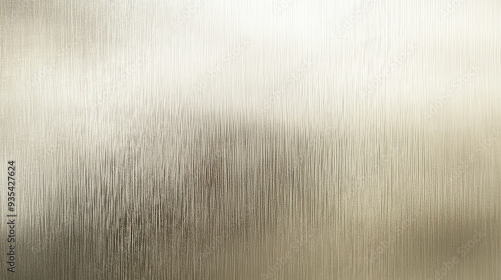 Poster a close-up of a smooth, brushed metallic surface with subtle texture and reflections.