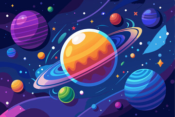 Colorful Planets and Stars in a Cosmic Landscape
