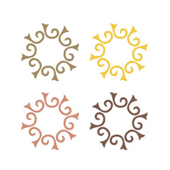 HEALTH WELLNESS SPA AYURVEDA RESORT SIGN SYMBOL LOGO ISOLATED ON WHITE