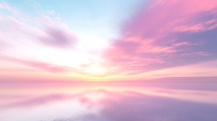 Fototapeta premium 水面に映る夕焼け