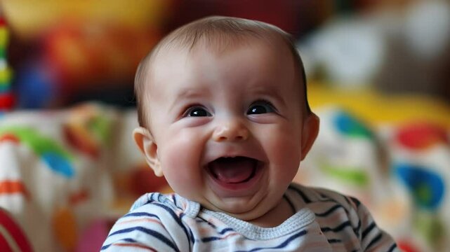 Joyful Infant Laughing