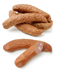 Sausage isolated on white background