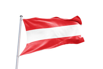 Austrian flag on transparent background. Png