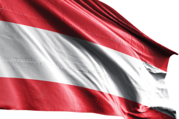 Austrian flag on transparent background. Png