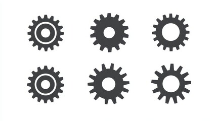 Obraz premium Symbols of modern icons are woodworking machines' blades