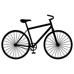 bicycle silhouette logo icon
