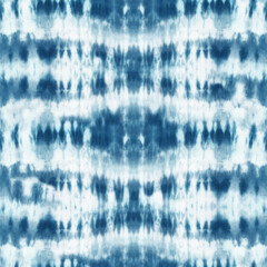 Beautiful vector tie-dye abstract seamless pattern with monochrome ornament. Abstract hand drawn print design. Stock illustration.