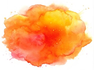 yellow and orange background. abstract watercolor background. Bright yellow and orange watercolor splash with a whimsical texture. stain neon orange