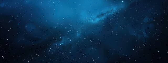 Naklejka premium Dark blue night sky with stars