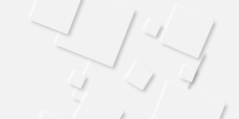 Abstract white rectangle shape geometric line background. abstract seamless modern white and gray color technology concept geometric rectangle vector background neomorphism style poster, banner design