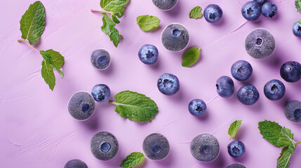 fruits and vegetables splashing in a graphic advertising background.