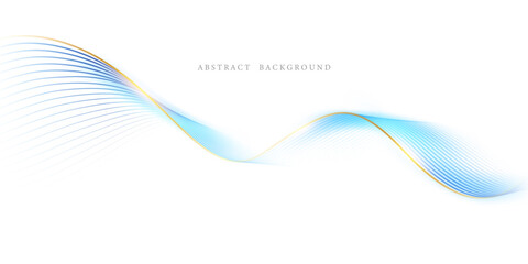 Beautiful abstract blue lines background Vector illustration
