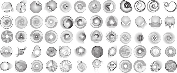 Rotating speed Lines in Spiral Form for comic books . fireworks Explosion background . Vector Illustration . Starburst round Logo . Spiral Design element . Abstract Geometric star rays . Sunburst .