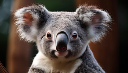 Fototapeta premium a Koala, Emphasizing Its Gentle Expression and Fur Texture