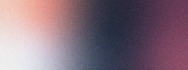 Abstract Blurred grainy texture and teal to white to brown gradient. Light blue grainy gradient background with copy space. white and soft blue with light effect and faded gradient.