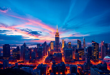 Obraz premium City at Night 