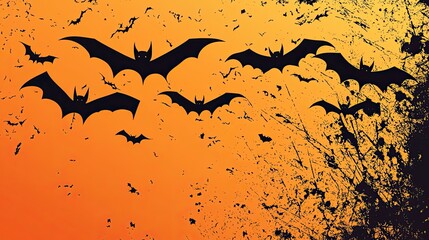 Fototapeta premium halloween background with bats
