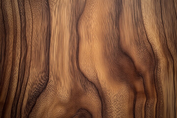 Walnut Wood texture, Natural light warm color wood texture with unique grain patterns. Close up of a wooden surface background.