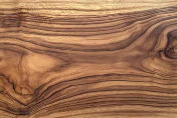 Fototapeta premium Walnut Wood texture, Natural light warm color wood texture with unique grain patterns. Close up of a wooden surface background.