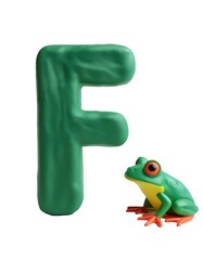 Letter F from plasticine. Plasticine ABC Letters