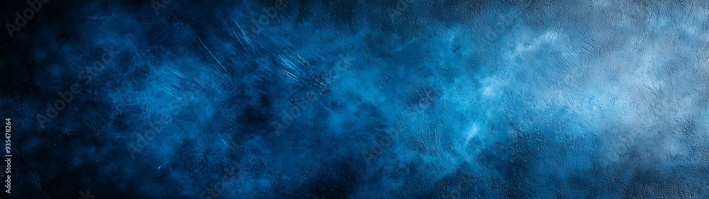 Poster a high-contrast gradient blending dark navy and turquoise with a sharp, textured finish that highlig