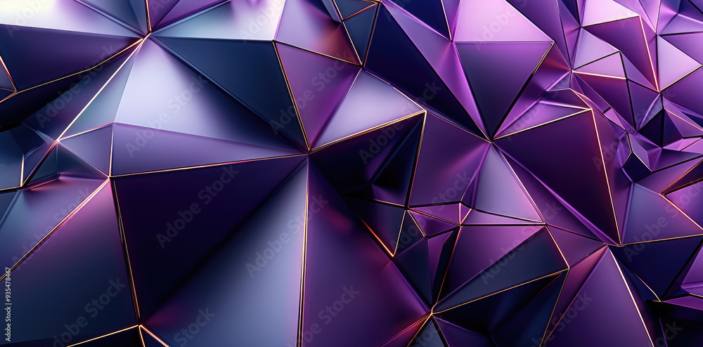 Aufkleber abstract modern background in black and deep purple. shape in a geometric manner. 3d effect. angles,