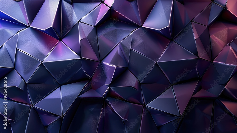 Aufkleber abstract modern background in black and deep purple. shape in a geometric manner. 3d effect. angles,