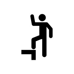 ISO prohibition safety signs_do not step symbol only