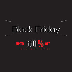 Flat black Friday sale background design