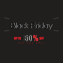 Flat black Friday sale background design