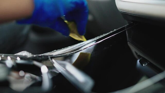 The film shows the application of ppf foil on the interior and body elements. Additional work in the detailing studio with ppf wrapping.