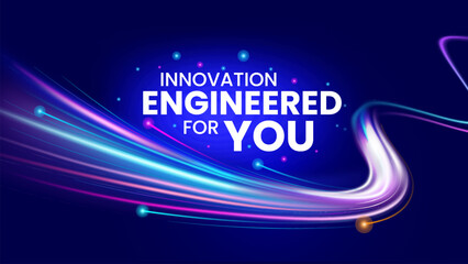 Empower your journey with cutting-edge, high-tech background, perfect for tech events, conferences, and exhibitions. Abstract, futuristic design represents innovation and progress in the world of tech