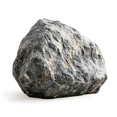 Fototapeta premium Photo of Granite Boulder in Isolated White Setting