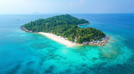 Obraz premium Tropical Island Paradise with