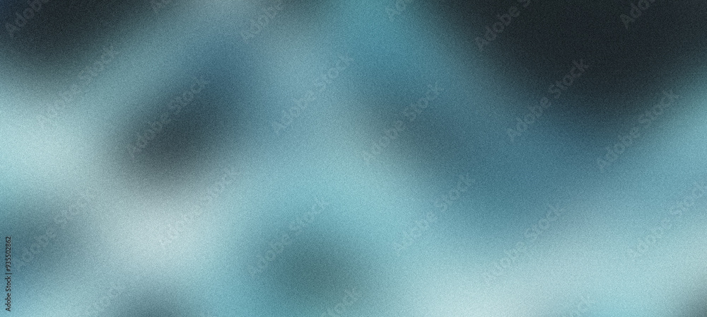 Poster abstract blue grainy texture background with light leak effect