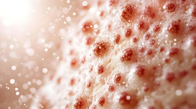 Detailed of Monkeypox Skin Lesions in Focus with Faded Background Providing a Clinical and Educational Visual Reference for Doctors Researchers and the Public