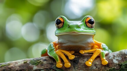 Tree frog funny frog : Generative AI
