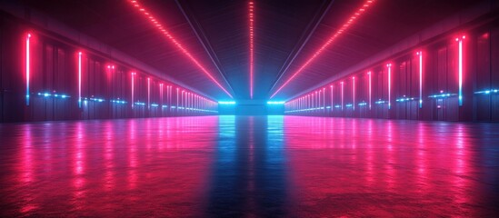 Neon Lights Tunnel