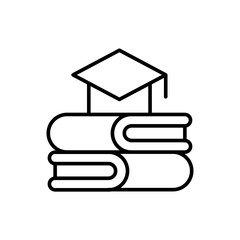 Thesis outline icons, minimalist vector illustration ,simple transparent graphic element .Isolated on white background