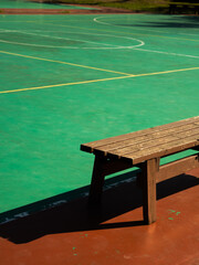 tennis court with net
