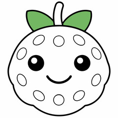 Cherimoya Fruit fruit Coloring Page svg